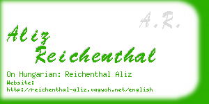 aliz reichenthal business card